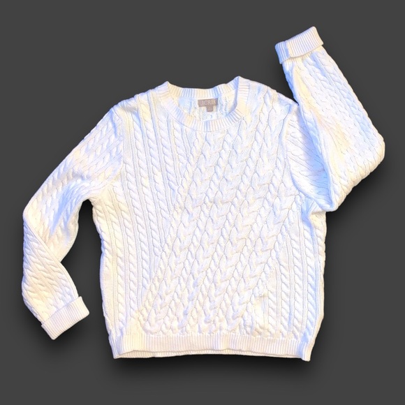 k n i t :: Chunky Textured Cotton Cable Knit Sweater - Picture 4 of 10
